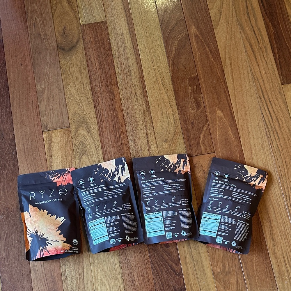 Mushroom Coffee - Black & Orange Packaging